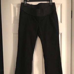 Black maternity dress pants